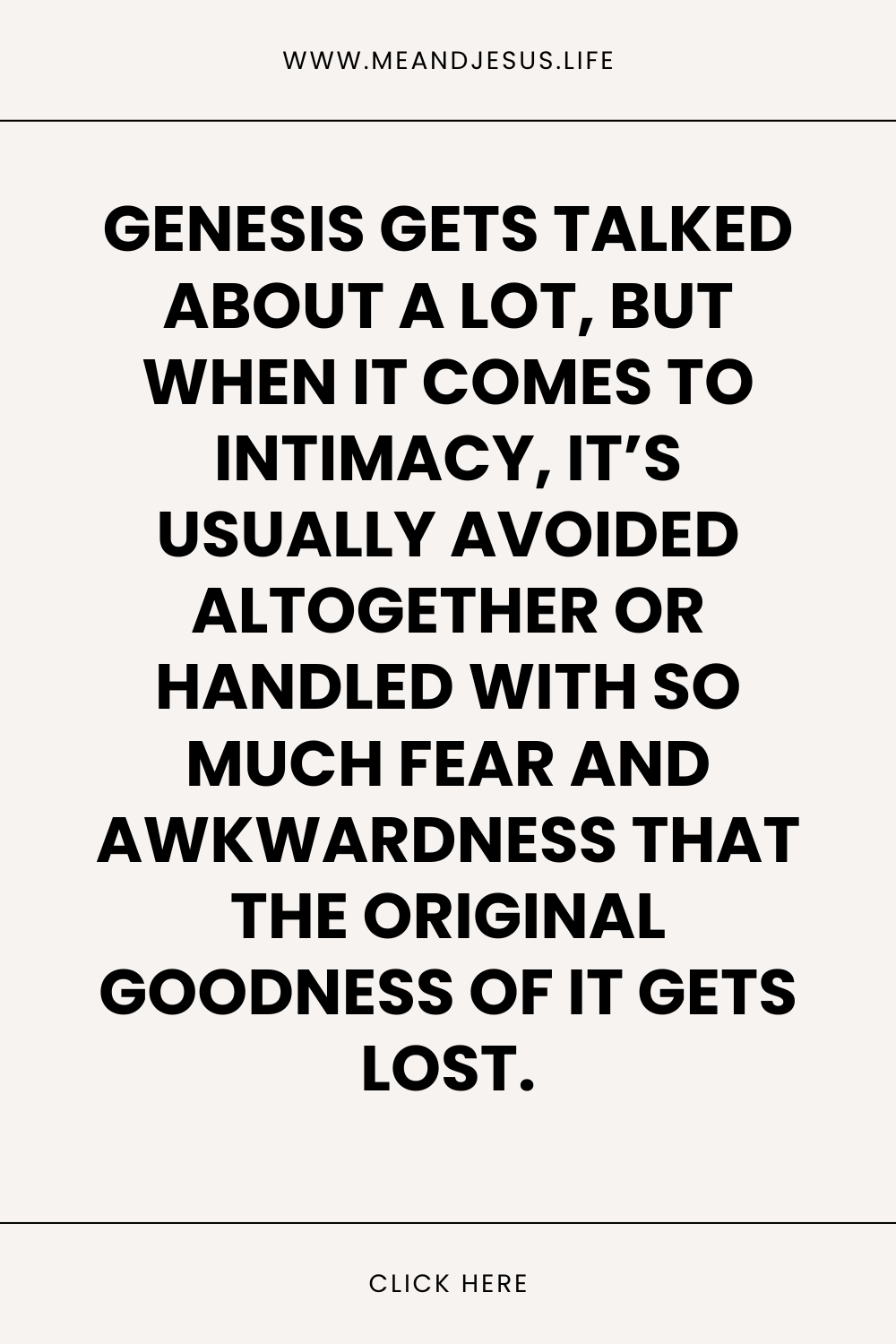 Genesis and Sex: God’s Original Design Before Shame