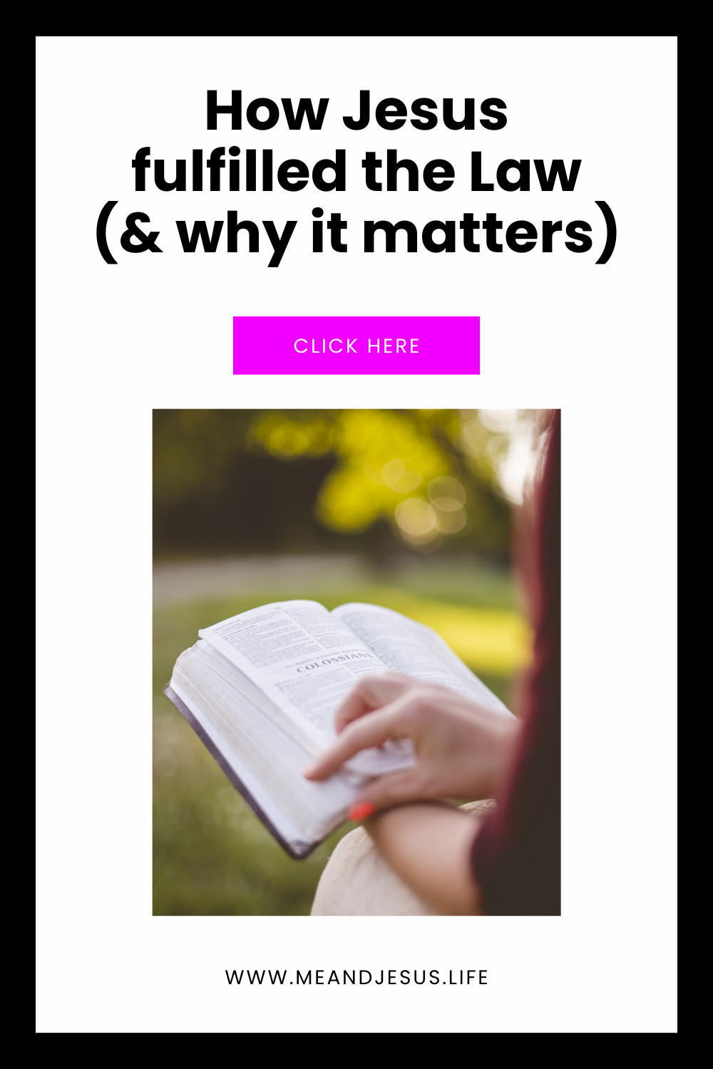 How Jesus Fulfills the Law in Matthew 5:17–20