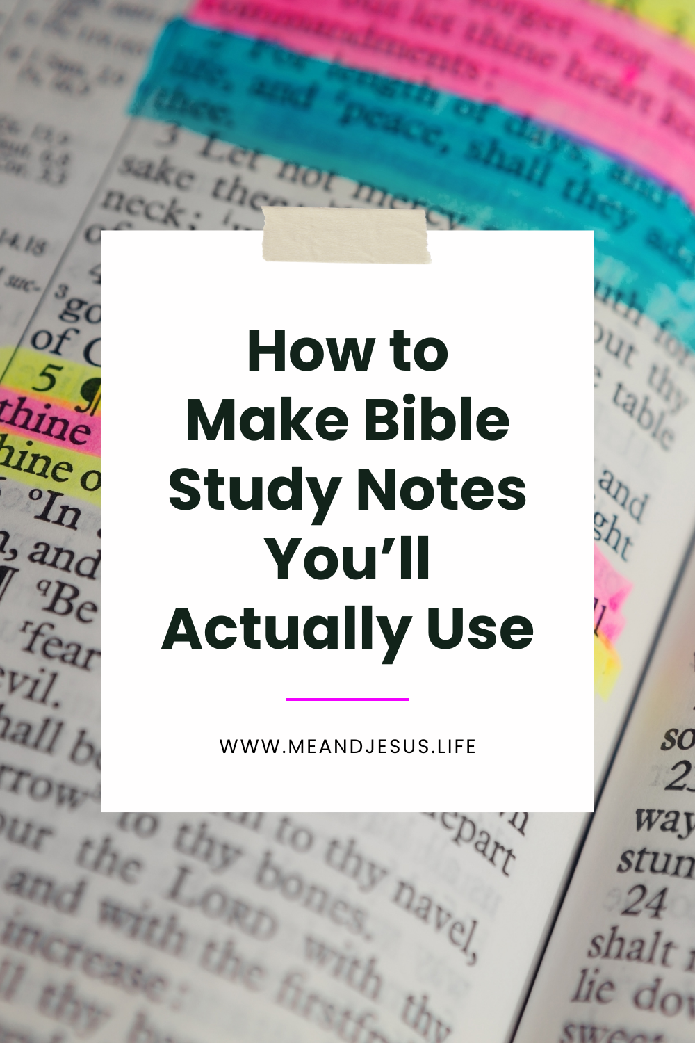 How to Make Bible Study Notes You’ll Actually Use